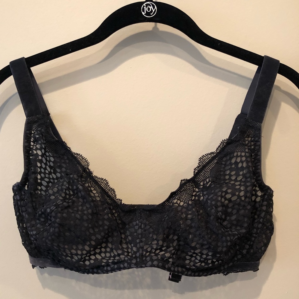 Sexy black lace bra